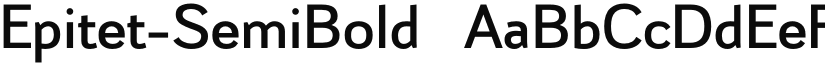 Epitet-SemiBold ☞ font