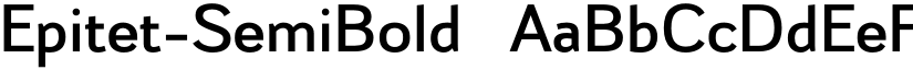 Epitet-SemiBold ☞ font