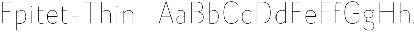 Epitet-Thin ☞ font