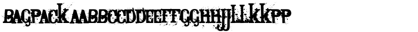 Bagpack font download