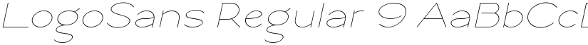 LogoSans Regular 9 font