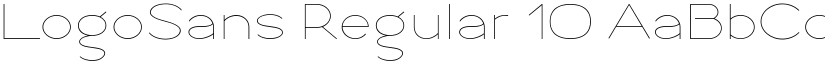 LogoSans Regular 10 font