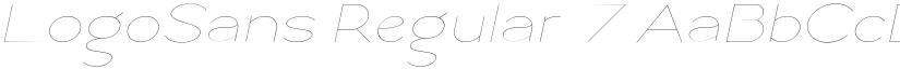 LogoSans Regular 7 font
