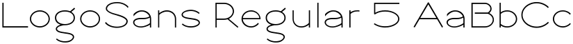 LogoSans Regular 5 font
