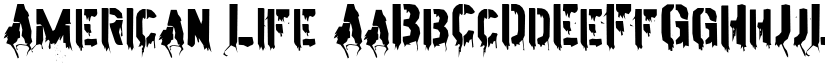 American Life font
