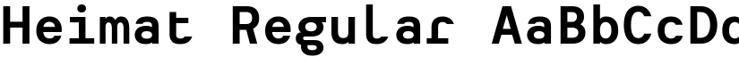 Heimat Regular font
