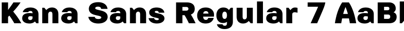 Kana Sans Regular 7 font