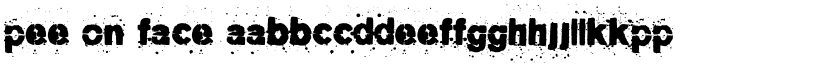 Pee on face font download
