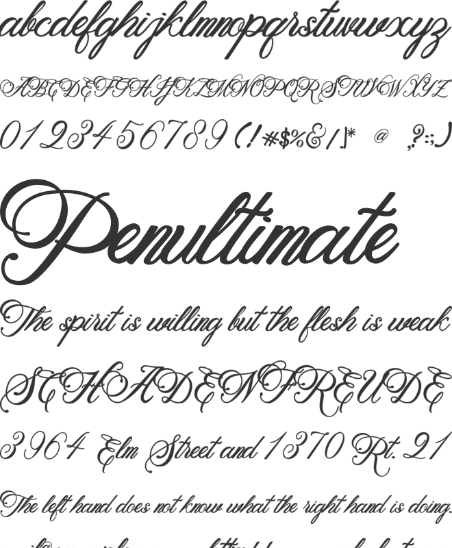 Beethoven Syinthesa font preview