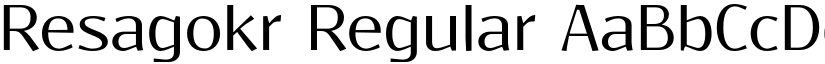 Resagokr Regular font