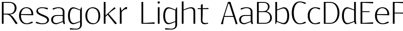 Resagokr Light font