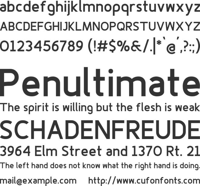 Fineness Pro Black font preview