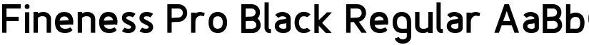 Fineness Pro Black Regular font