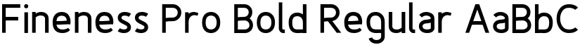 Fineness Pro Bold Regular font