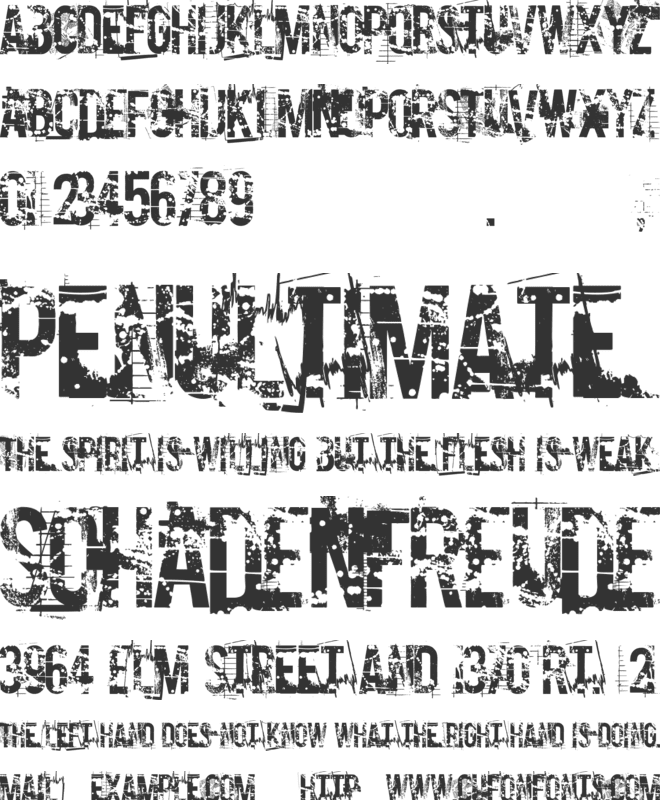 Cocaine Nosejob font preview