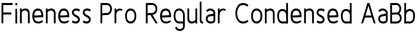 Fineness Pro Regular Condensed font