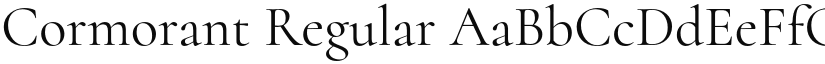 Cormorant Regular font