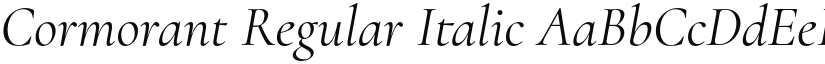 Cormorant Regular Italic font