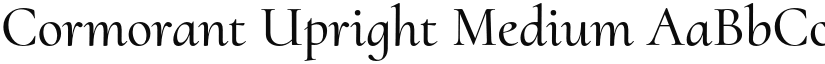 Cormorant Upright Medium font