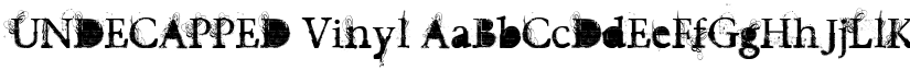 UNDECAPPED Vinyl font