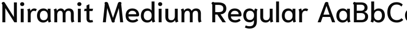 Niramit Medium Regular font