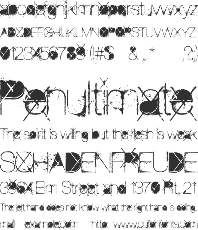 The Poison font preview