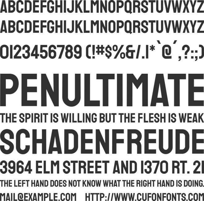Staatliches font preview