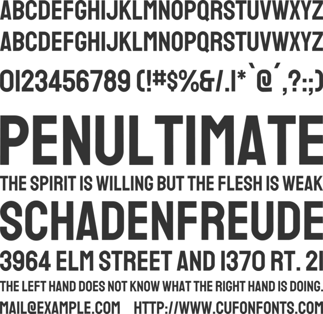Staatliches font preview