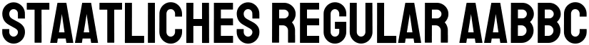 Staatliches Regular font