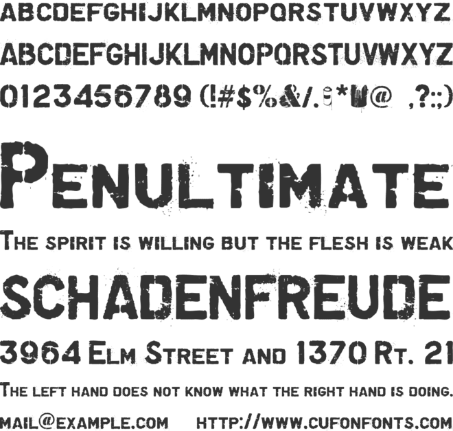 Graffiare font preview