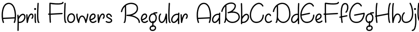 April Flowers Regular font