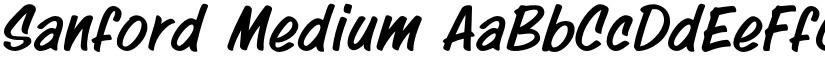 Sanford Medium font