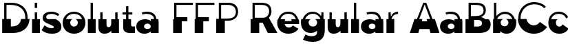 Disoluta FFP Regular font
