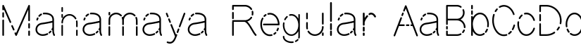 Mahamaya Regular font