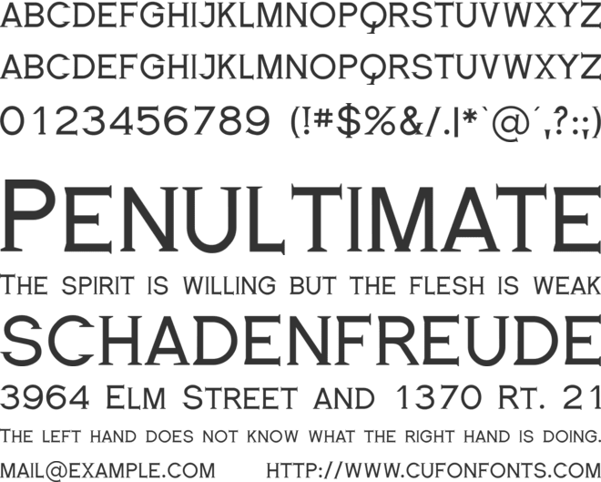 Royal Serif font preview