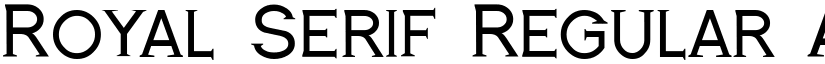 Royal Serif Regular font
