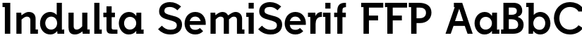 Indulta SemiSerif FFP font
