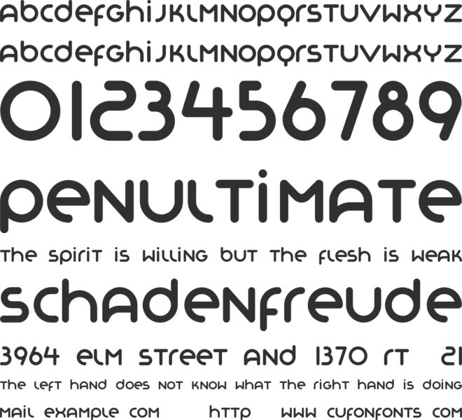Organo font preview