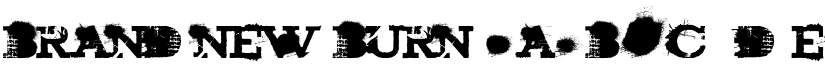 brand new burn font