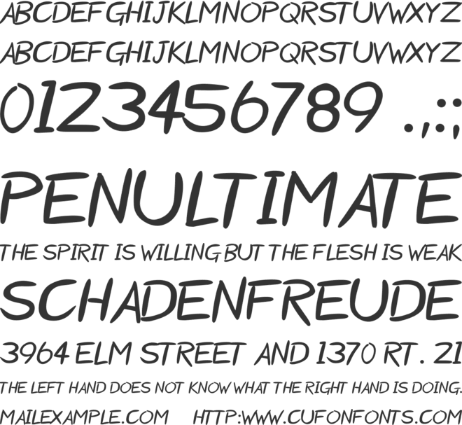 Starzy Darzy font preview