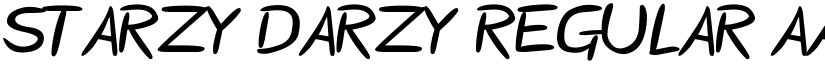 Starzy Darzy Regular font