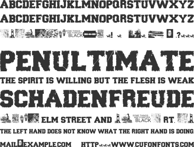 Forever Black font preview