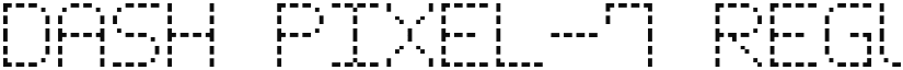 Dash Pixel-7 font download