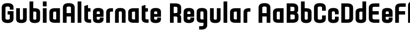 GubiaAlternate Regular font