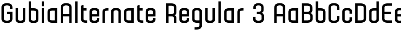 GubiaAlternate Regular 3 font