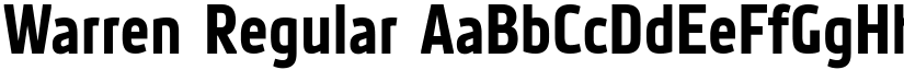Warren Regular font
