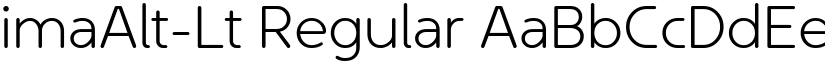 imaAlt-Lt Regular font