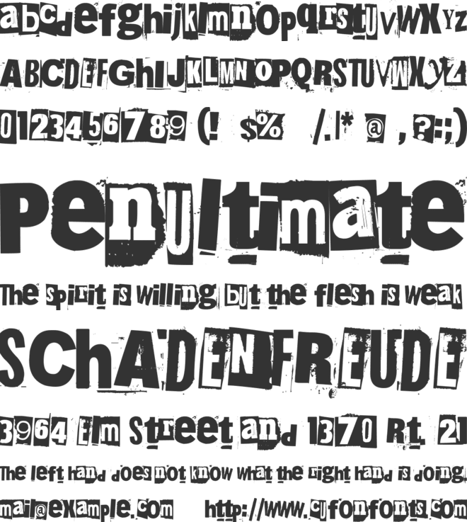 215000Euro font preview