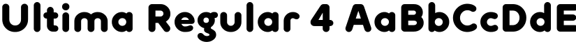 Ultima Regular 4 font