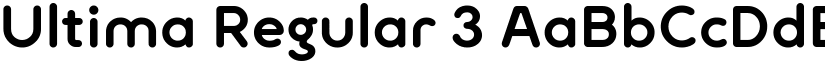 Ultima Regular 3 font